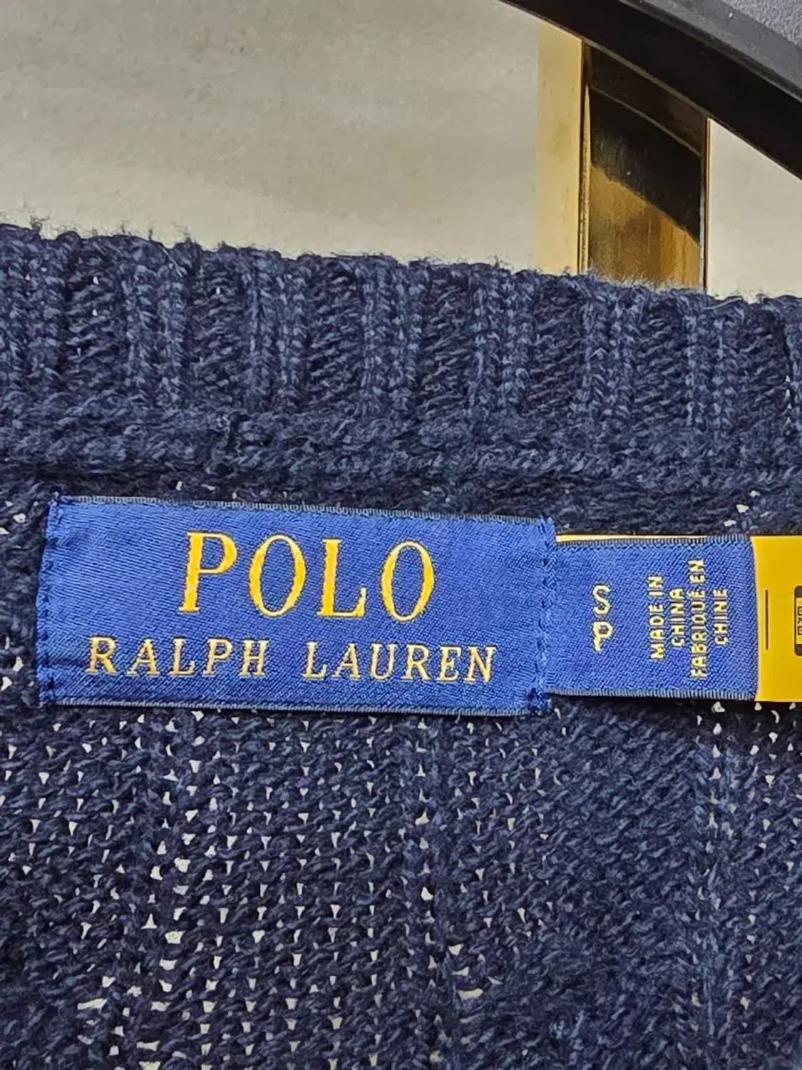 폴로 랄프로렌 네이비 꽈배기 니트 상품이미지2