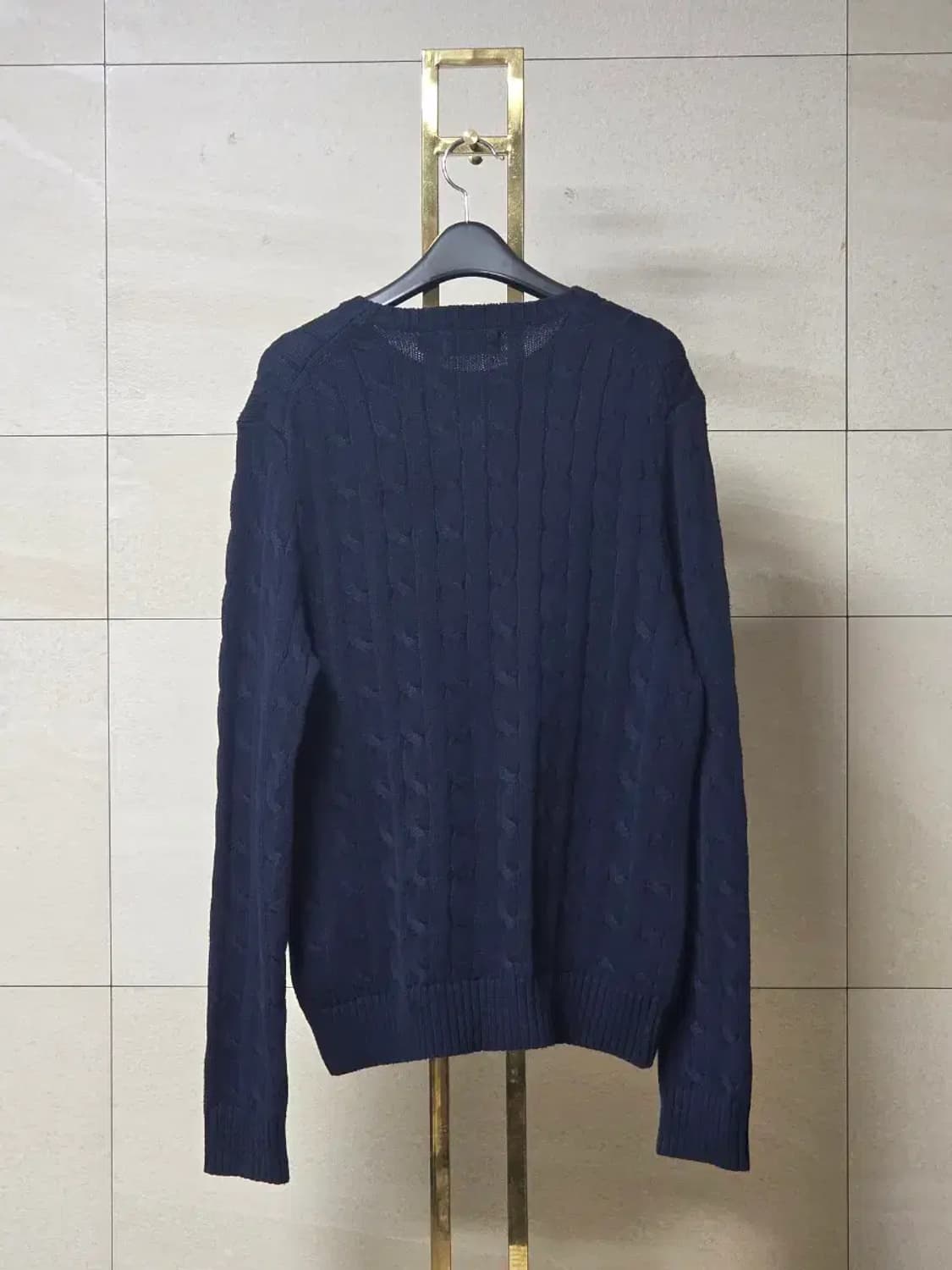 폴로 랄프로렌 네이비 꽈배기 니트 상품이미지4