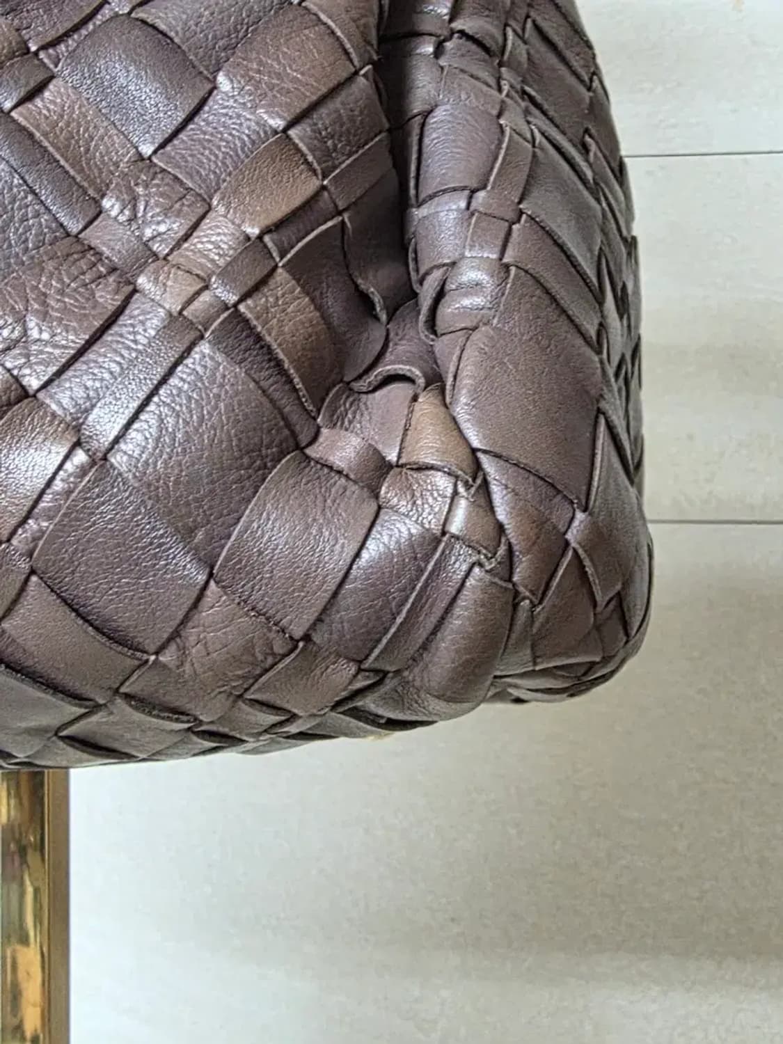 막스마라(Max Mara) 리얼 송아지 가죽 인트레치아토 토트백 상품이미지3