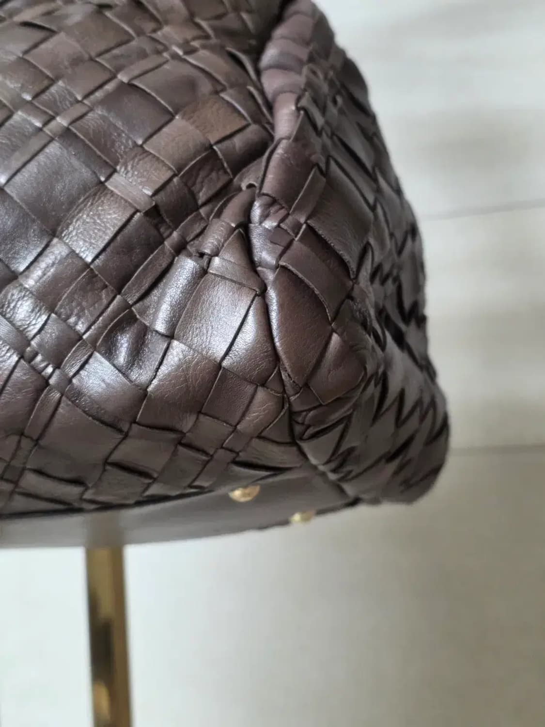 막스마라(Max Mara) 리얼 송아지 가죽 인트레치아토 토트백 상품이미지5