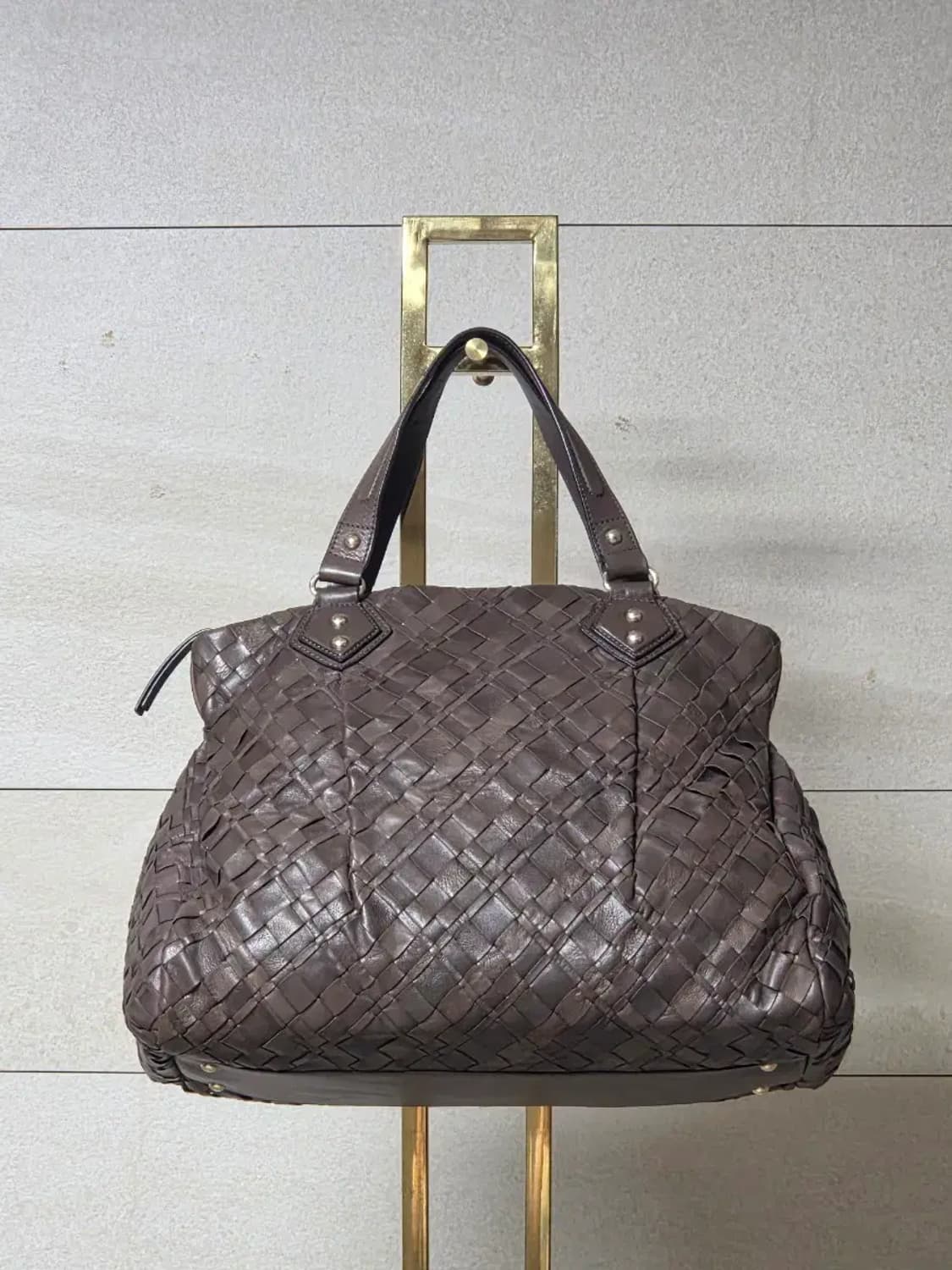 막스마라(Max Mara) 리얼 송아지 가죽 인트레치아토 토트백 상품이미지7