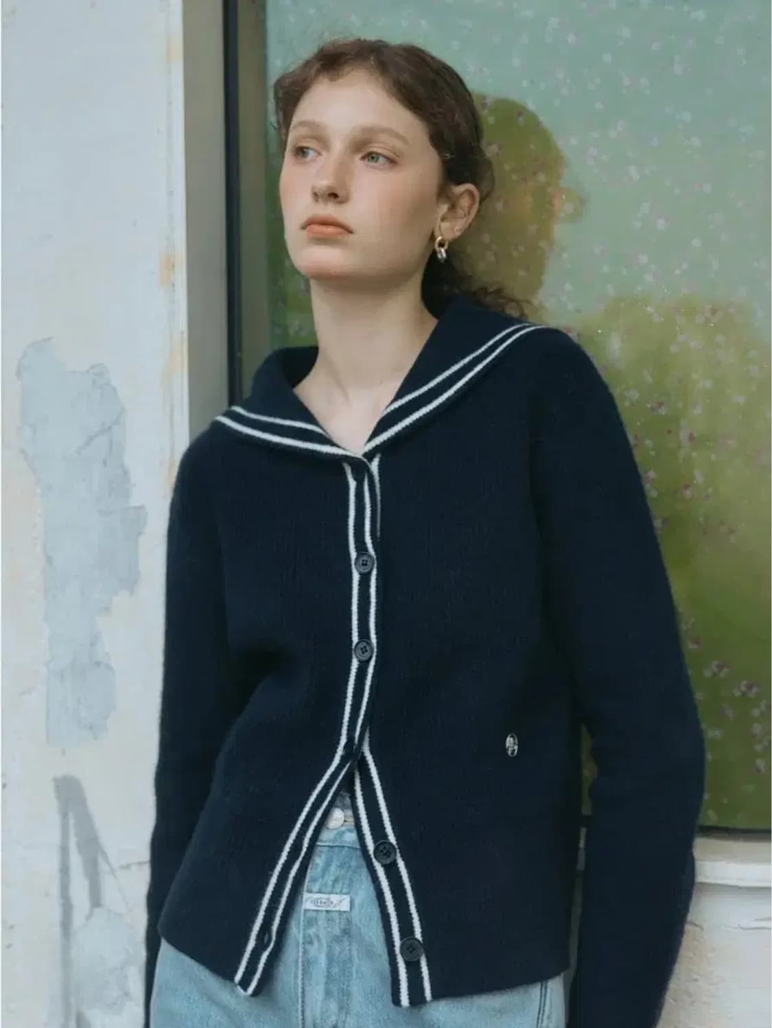 마리떼 프랑소와 저버 세일러 니트 가디건 상품이미지1