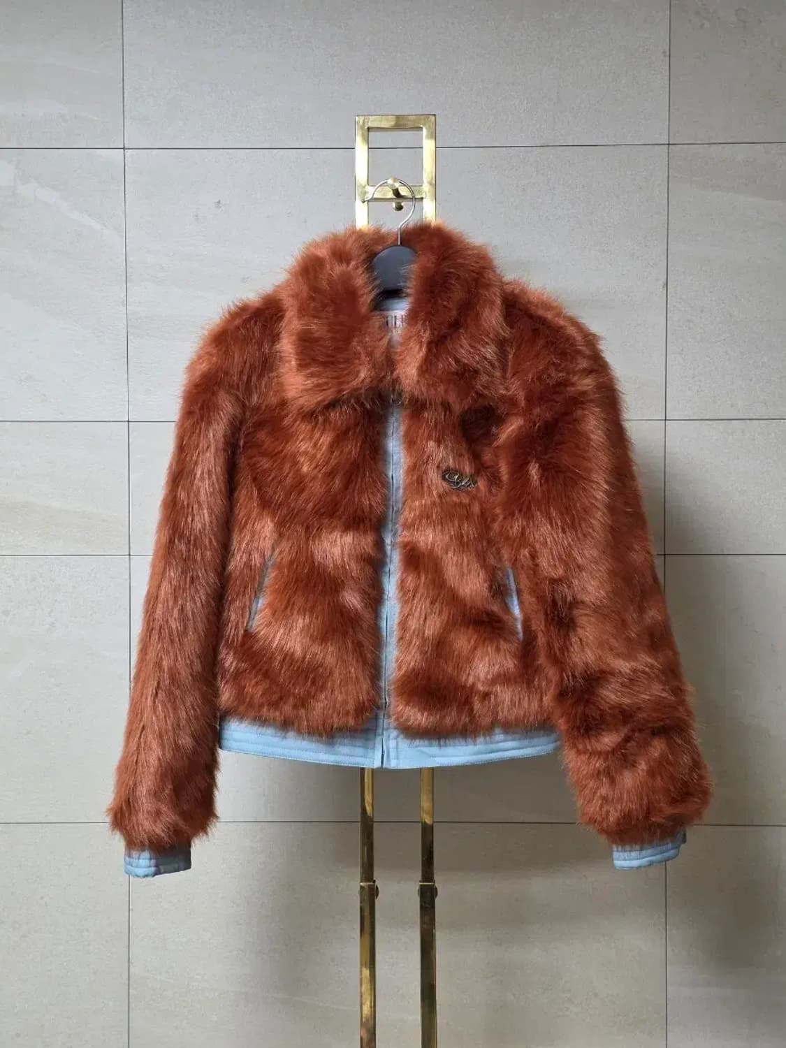 스컬프터(Sculptor) 탠저린 에코 퍼 자켓 상품이미지3