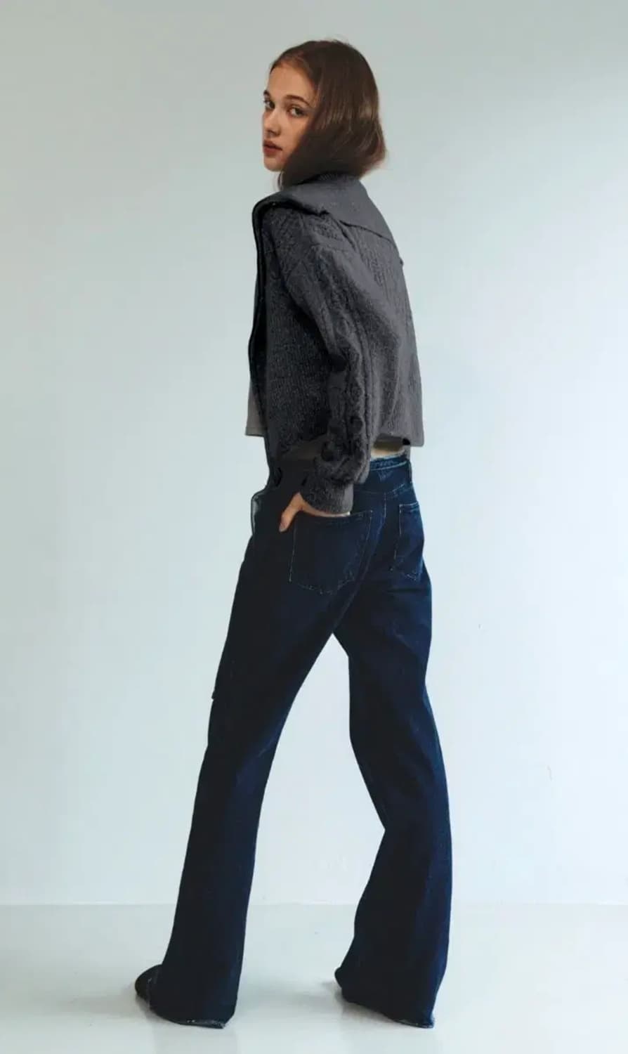 제이청(J.CHUNG) 베이비 알파카 케이블 집업 가디건 상품이미지7