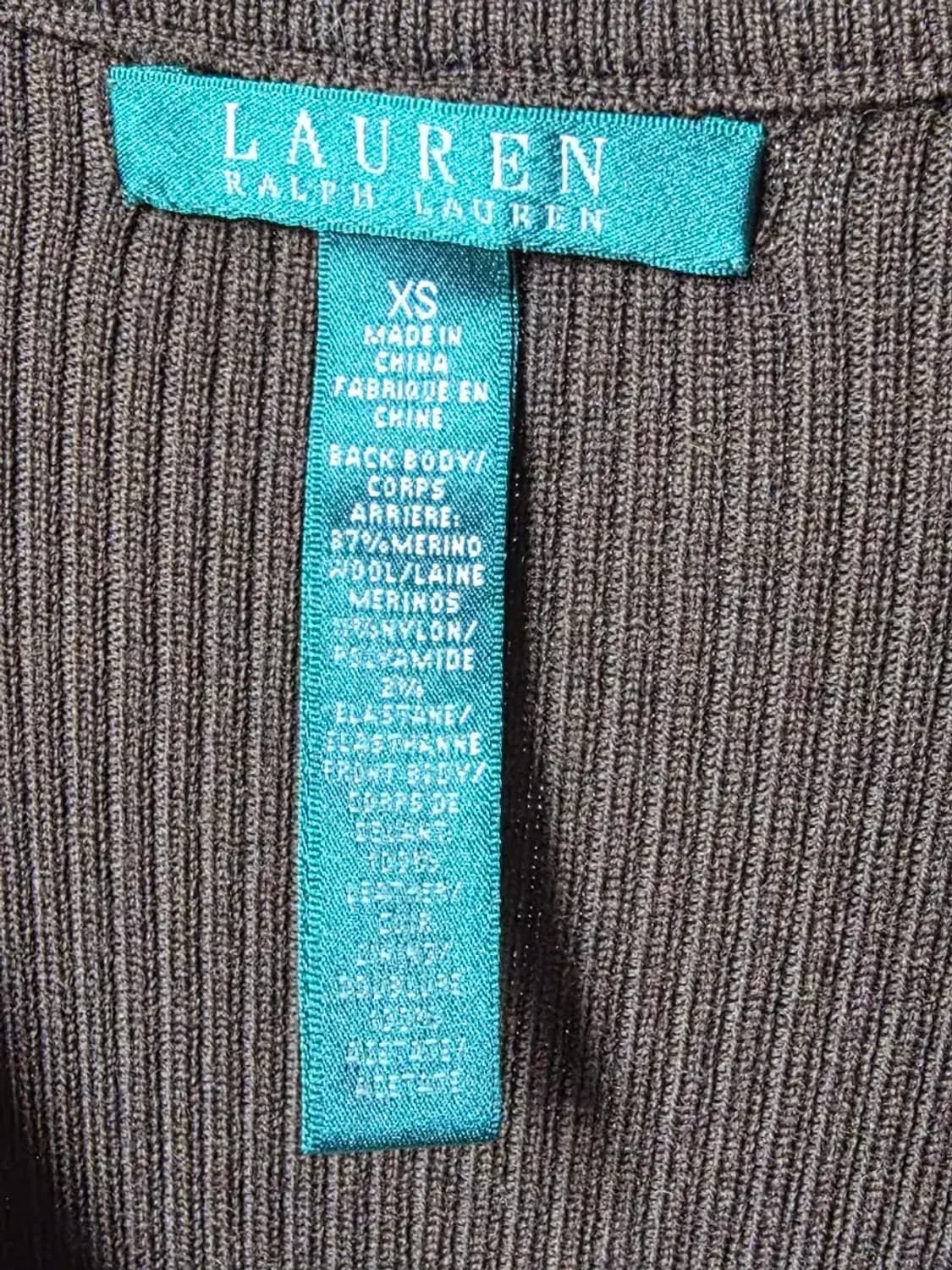 로렌 랄프로렌 리얼 스웨이드 & 메리노 울 믹스 드레스 상품이미지2