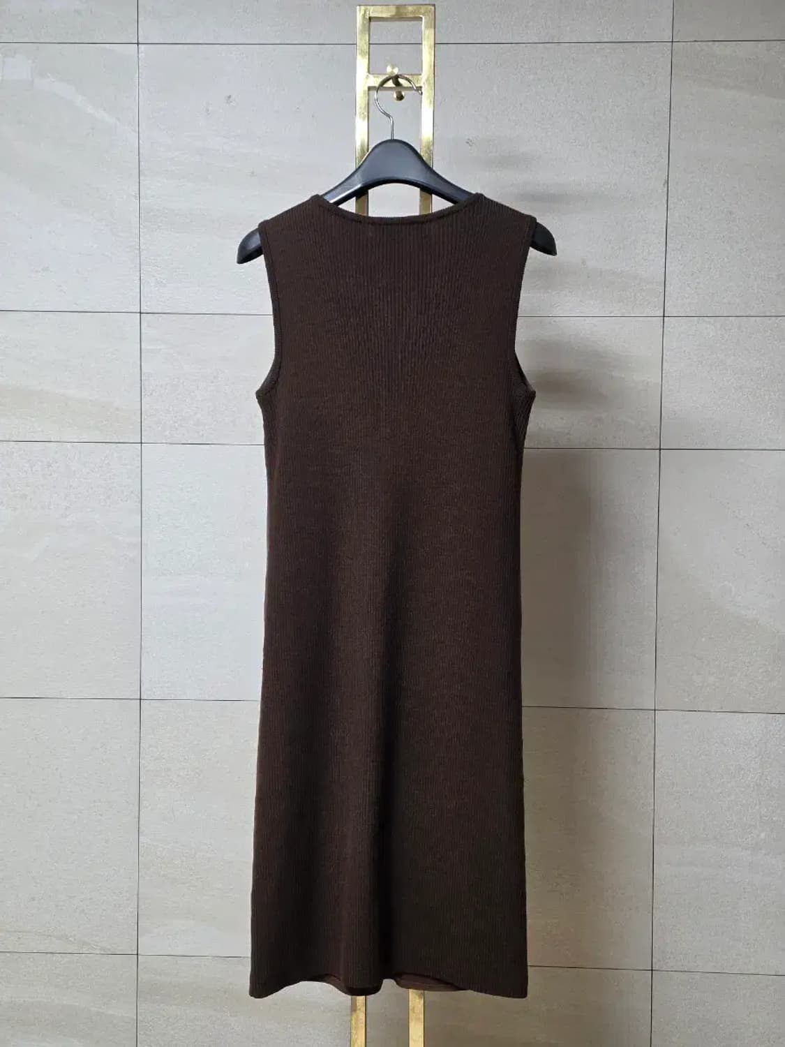 로렌 랄프로렌 리얼 스웨이드 & 메리노 울 믹스 드레스 상품이미지3