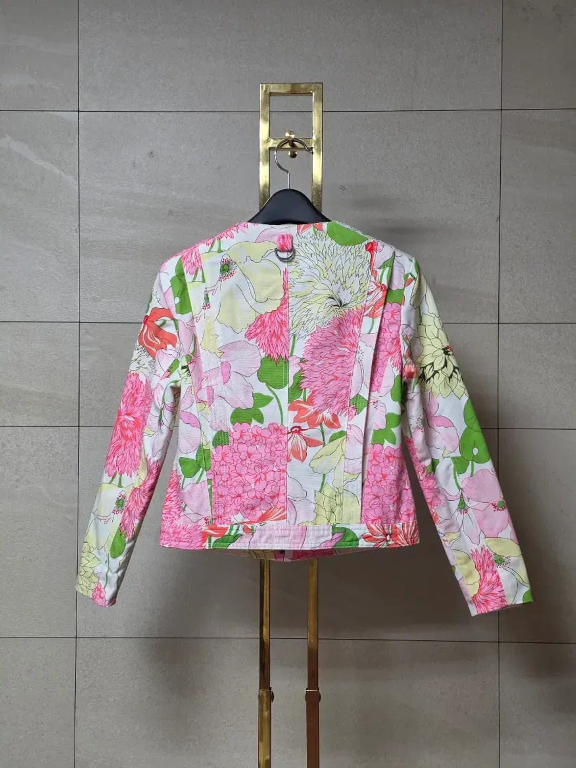 버버리 플로럴 프린트 코튼 집업 자켓 상품이미지5