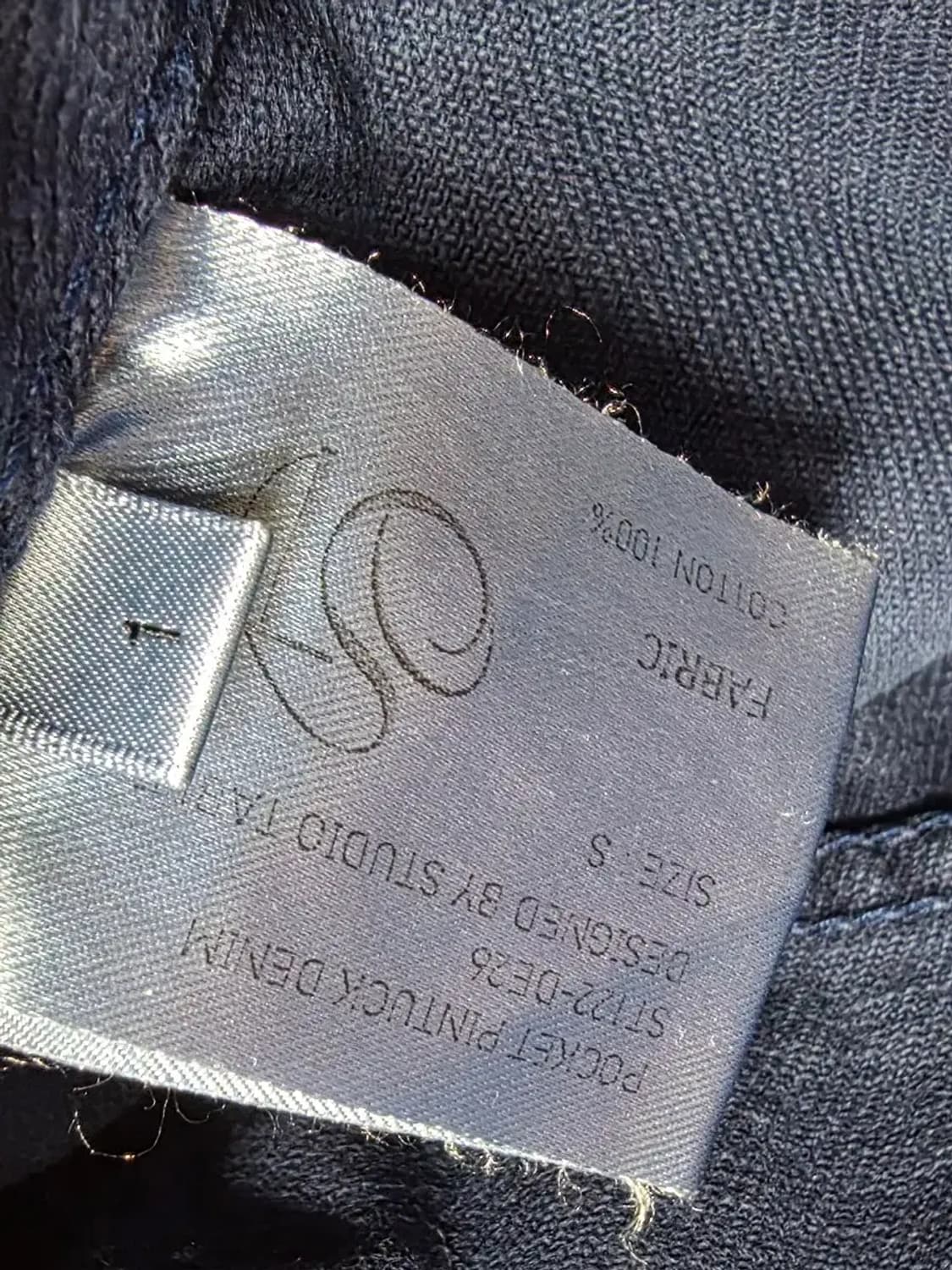 스튜디오테이블 핀턱 와이드 데님 팬츠 네이비 상품이미지3