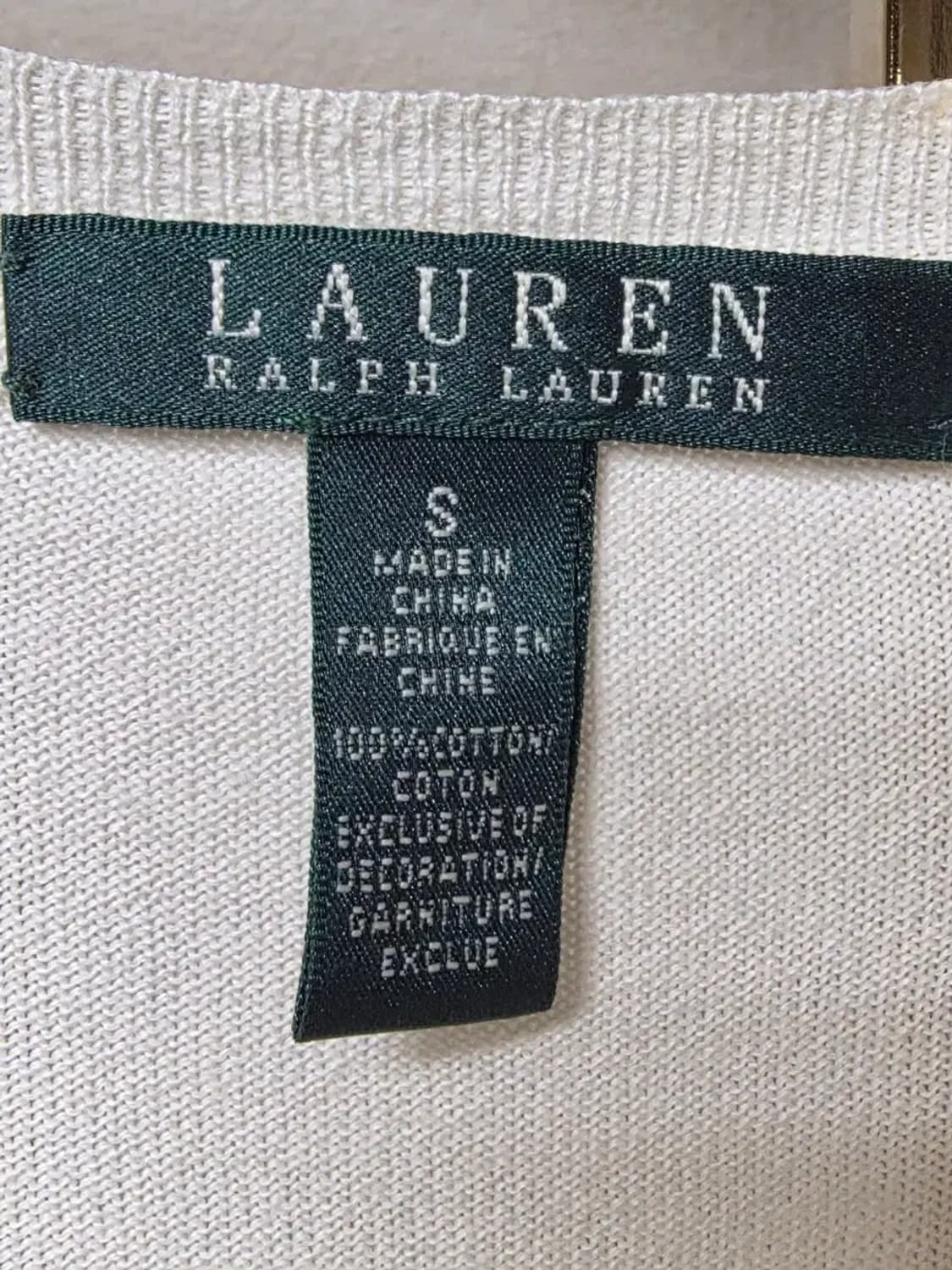 로렌 랄프로렌(LRL) 코튼 가디건 상품이미지2