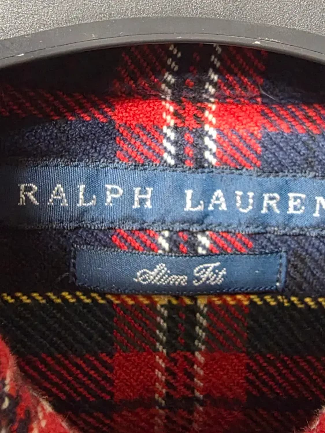 랄프로렌 레드 체크 셔츠 엘보우 패치 상품이미지2