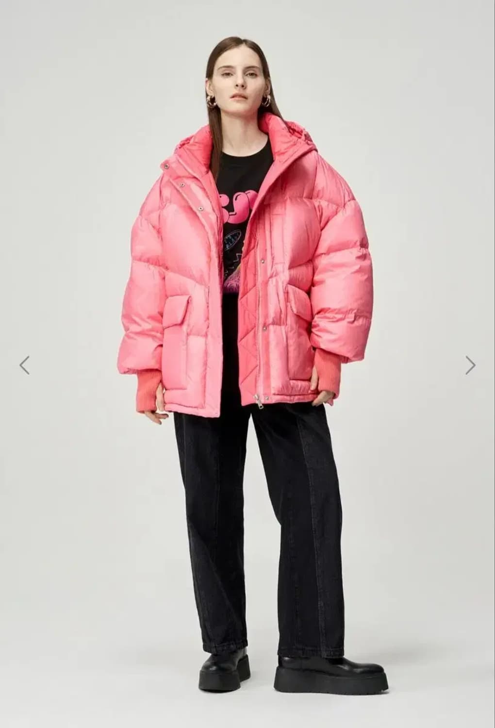 23 SJYP 구스다운 후드 패딩 상품이미지1