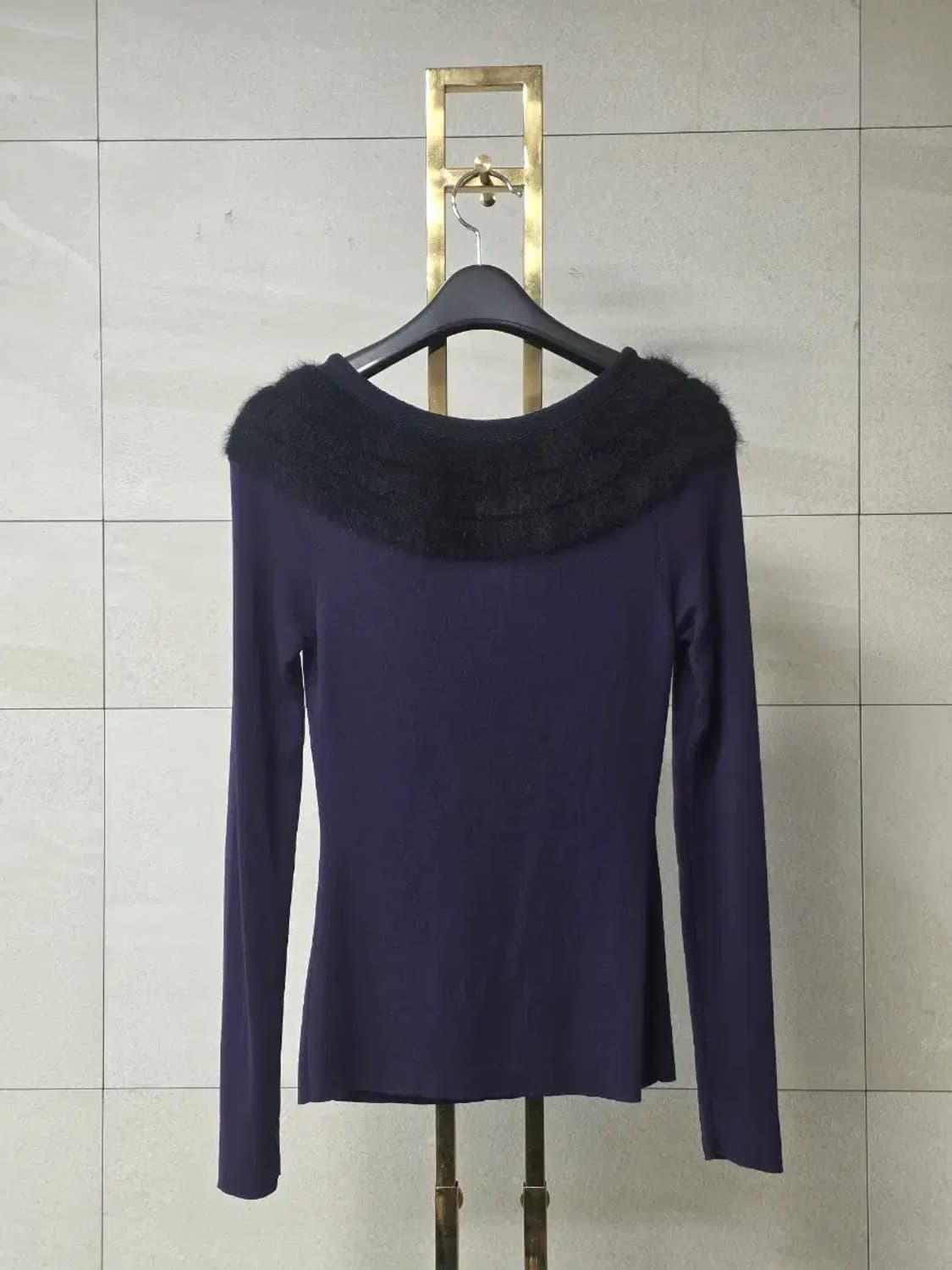 소니아 리키엘 앙고라 퍼 칼라 울 니트 풀오버 상품이미지4