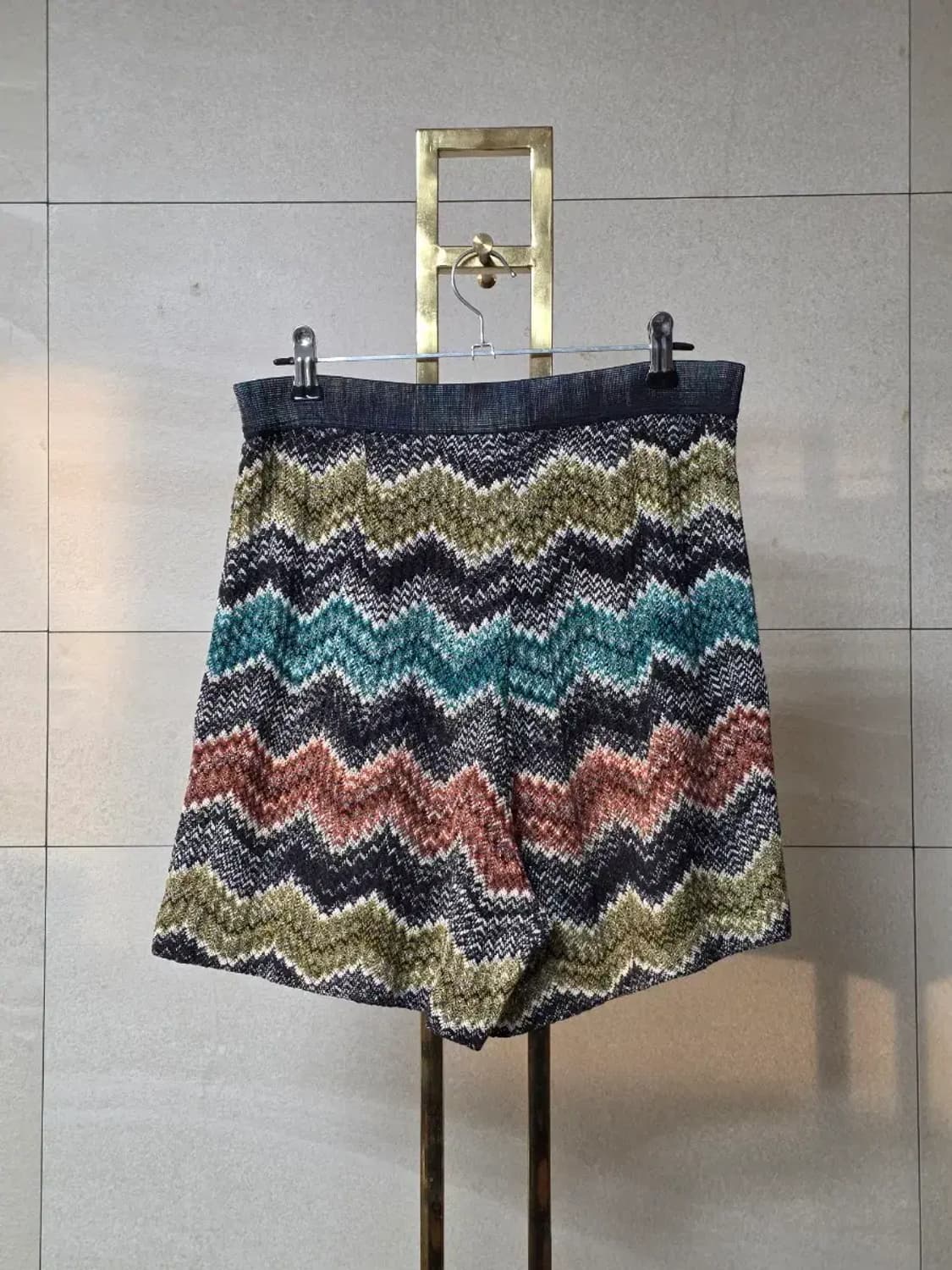 미쏘니 지그재그 코튼 니트 쇼츠 상품이미지3