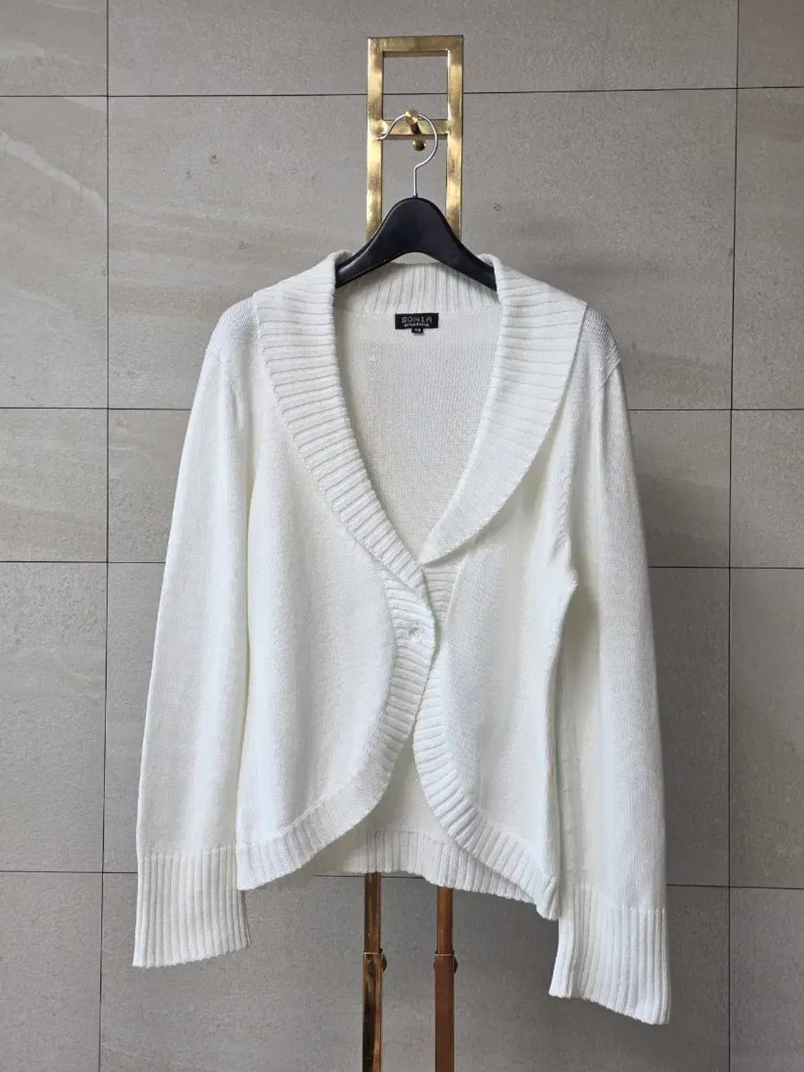 소니아 리키엘 숄 칼라 코튼 혼방 니트 가디건 상품이미지1