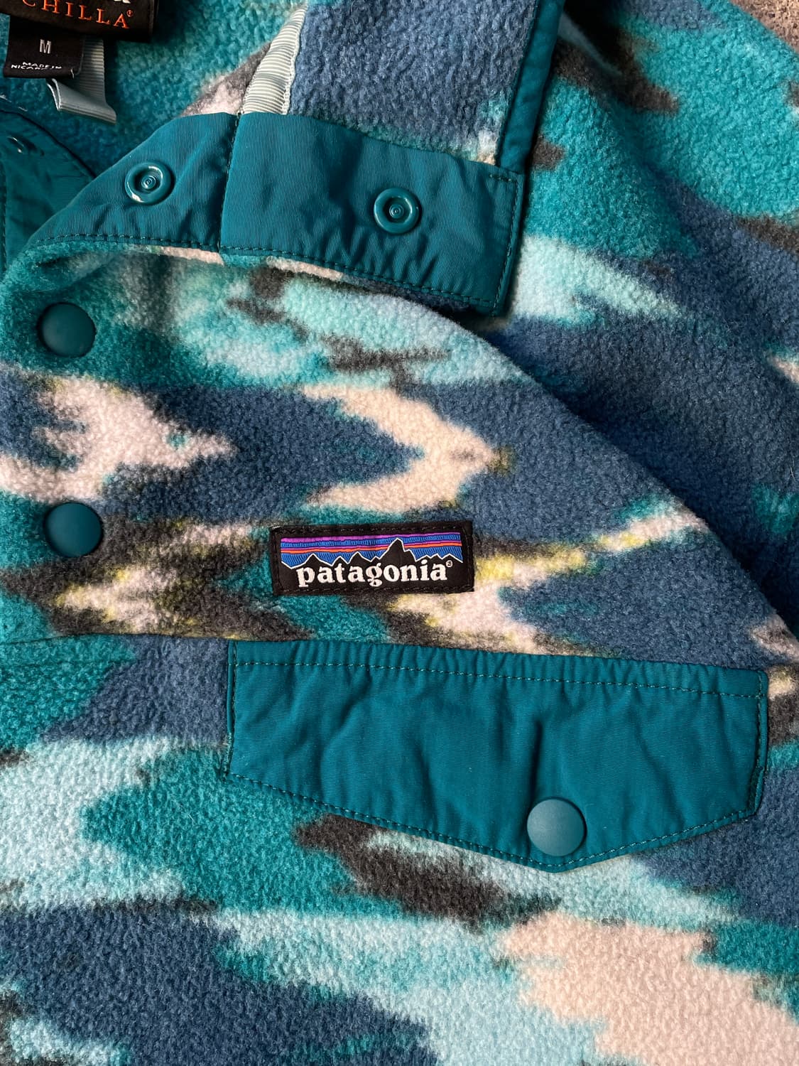 Patagonia Synchilla Trout Tails  Blue 상품이미지4