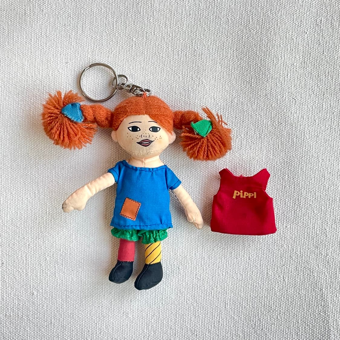 말괄량이 삐삐 인형 키링 열쇠고리 악세사리 캐릭터 참 인형 옷 입히기 상품이미지4