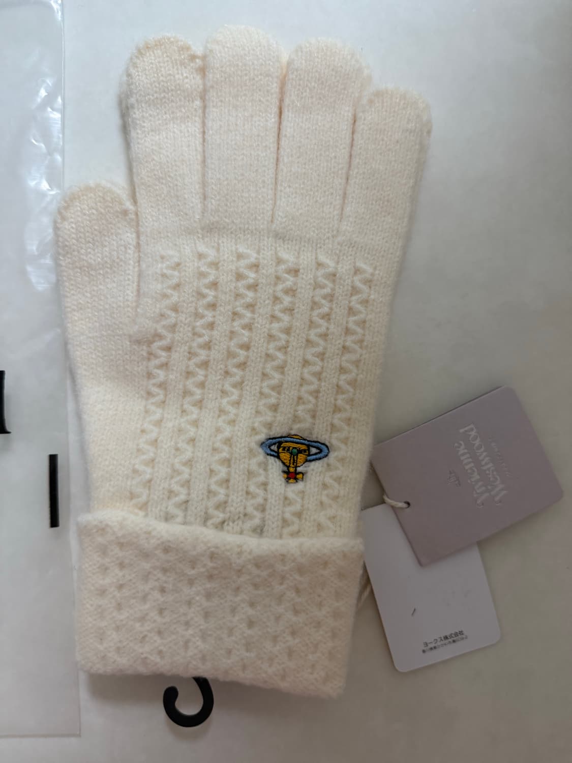 비비안 웨스트우드 니트 장갑 (아이보리) 상품이미지2