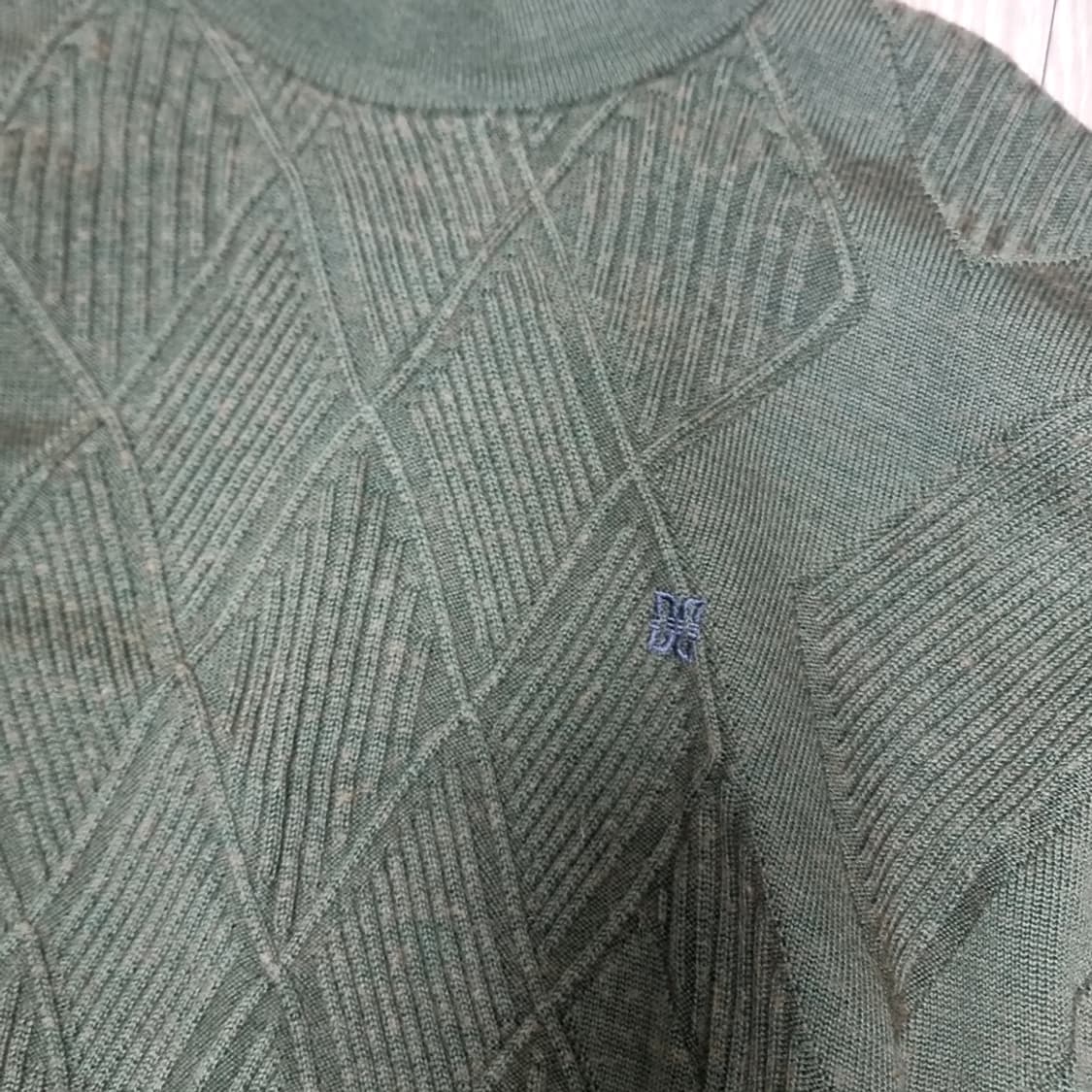 빈티지 닥스 다이아몬드 패턴 니트 그린(1005) 상품이미지2