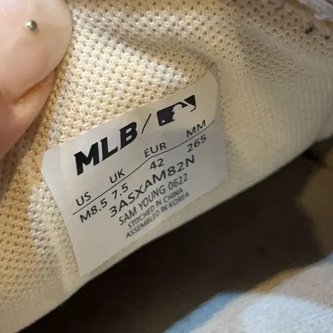 MLB 청키 클래식 다이아 모노그램 뉴욕양키스 운동화 265 G03334 상품이미지5