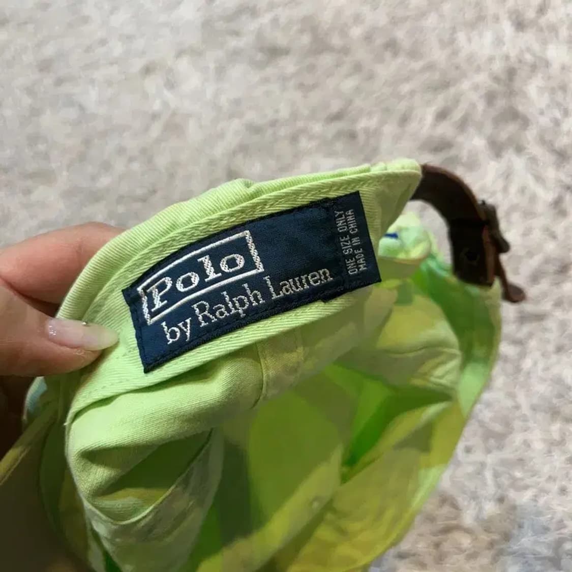 폴로 랄프로렌 자수로고 그린 야구모자 볼캡 G03366 상품이미지3