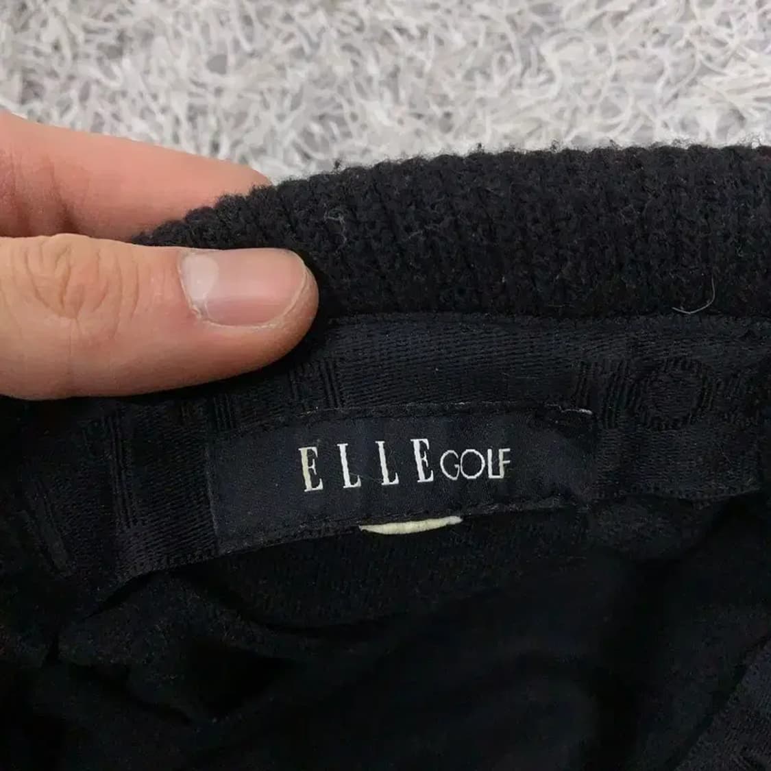 엘르 ELLE 골프 블랙 체크 뉴스보이캡  헌팅캡 빵모자 G02416 상품이미지3
