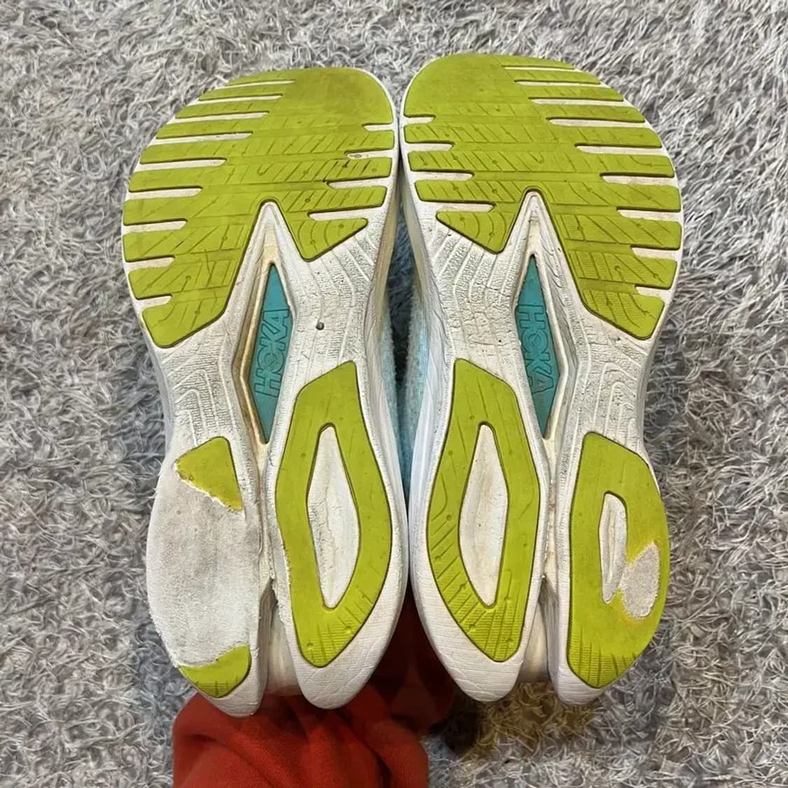 호카 마하 화이트 블루 글래스 런닝화 운동화 260 G03718 상품이미지4