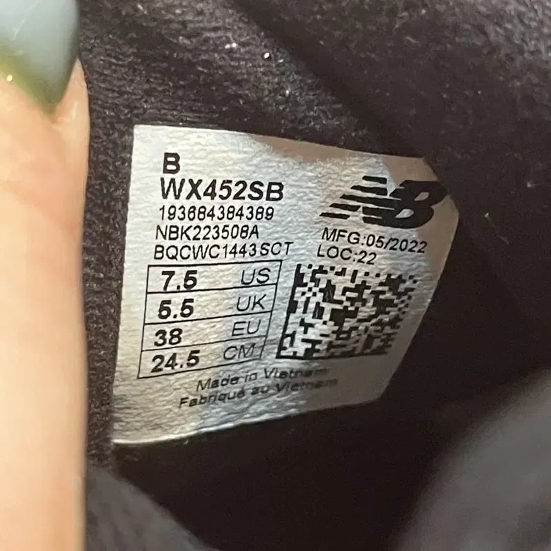 뉴발란스 452 스니커즈 운동화 245 G03737 상품이미지5