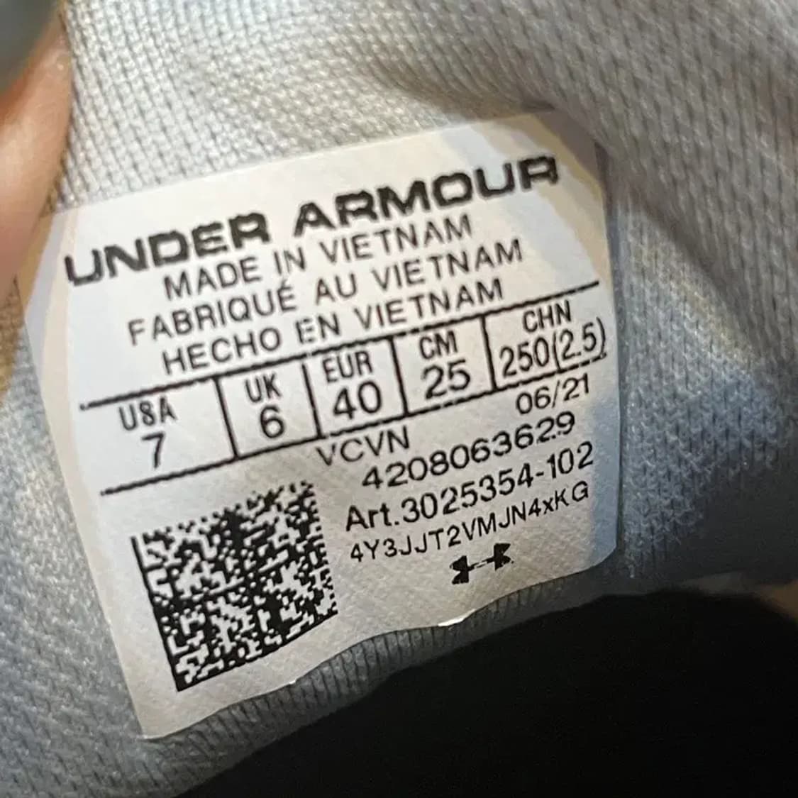 언더아머 UA 호버 스니커즈 운동화 250 G04155 상품이미지5