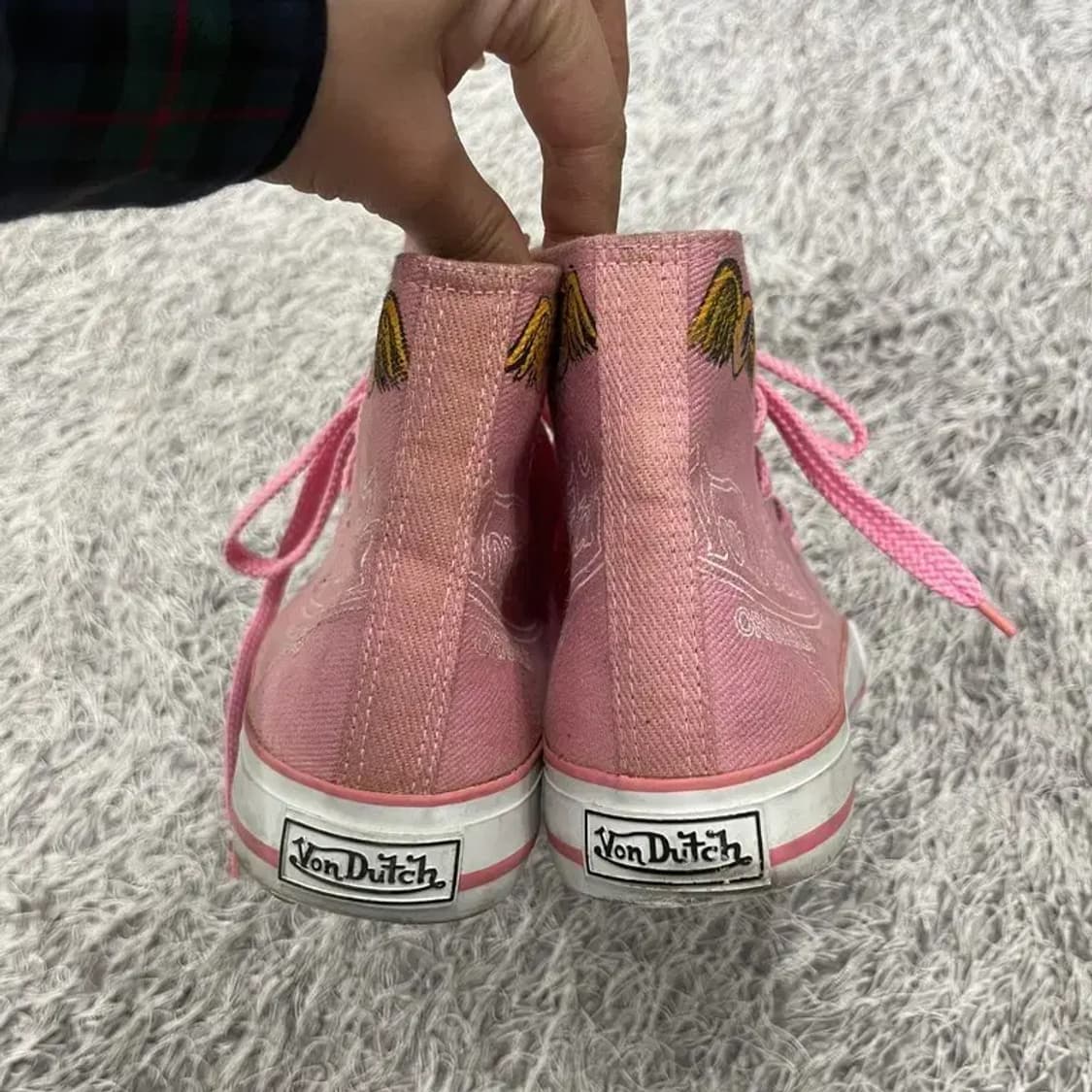 본더치 y2k 핑크 하이 스니커즈 운동화 235 G04438 상품이미지2