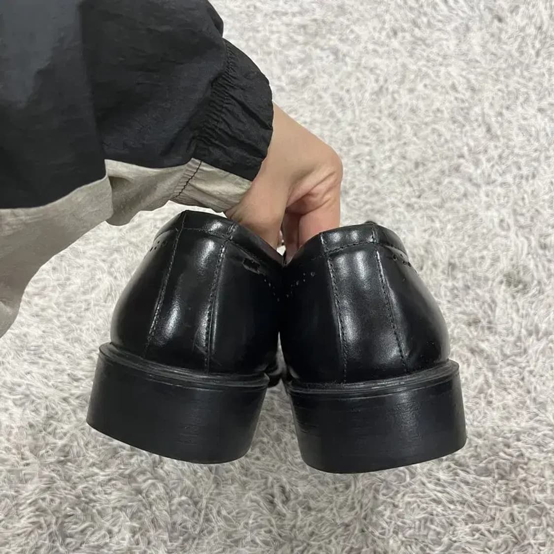 더스팅 남성 정장구두 블랙 로퍼 270 G04475 상품이미지2