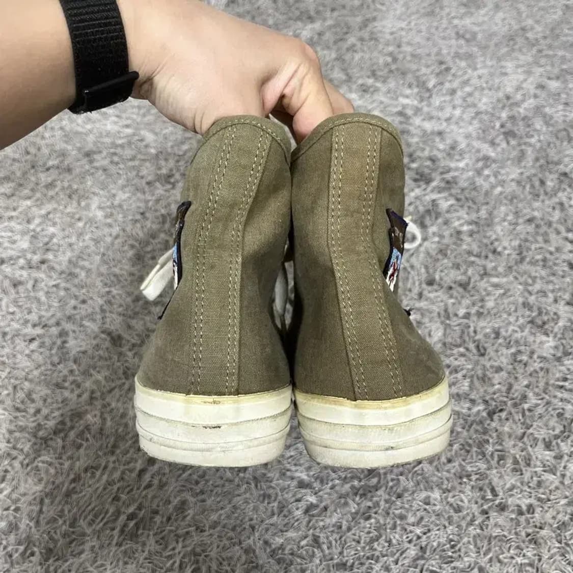 스노우피크 카키 하이 스니커즈 운동화 270 G04530 상품이미지2