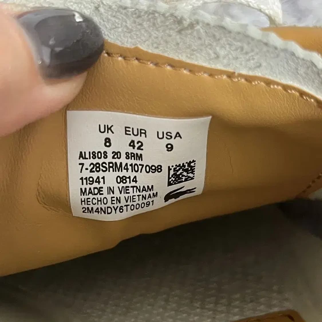 라코스테 데일리 스니커즈 운동화 UK8 G04613 상품이미지6