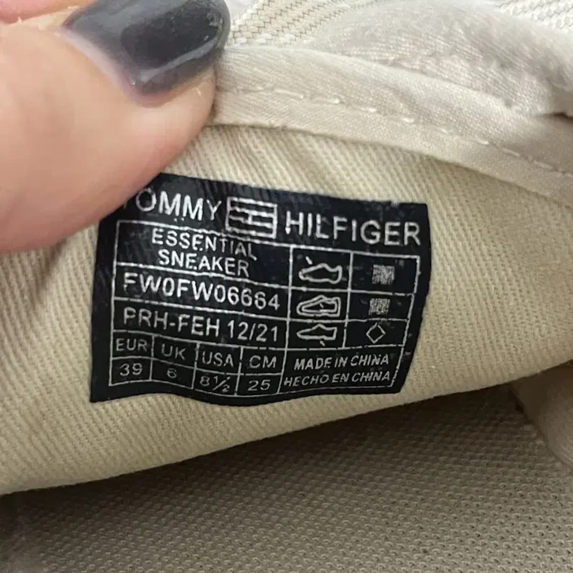 타미힐피거 베이지 캐주얼 스니커즈 운동화 250 G04663 상품이미지6