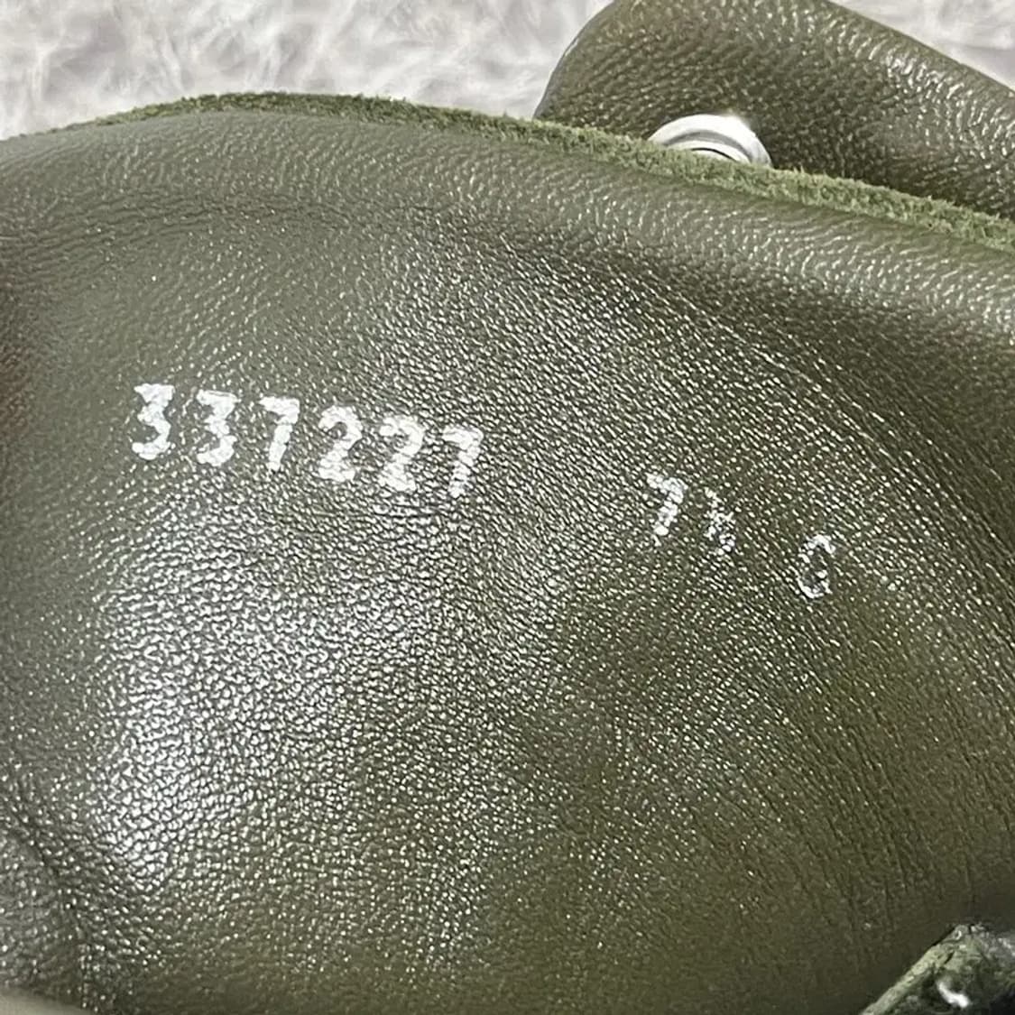 구찌 GUCCI 정품 카키 매쉬 삼선 하이탑 운동화 7.5 G04682 상품이미지6