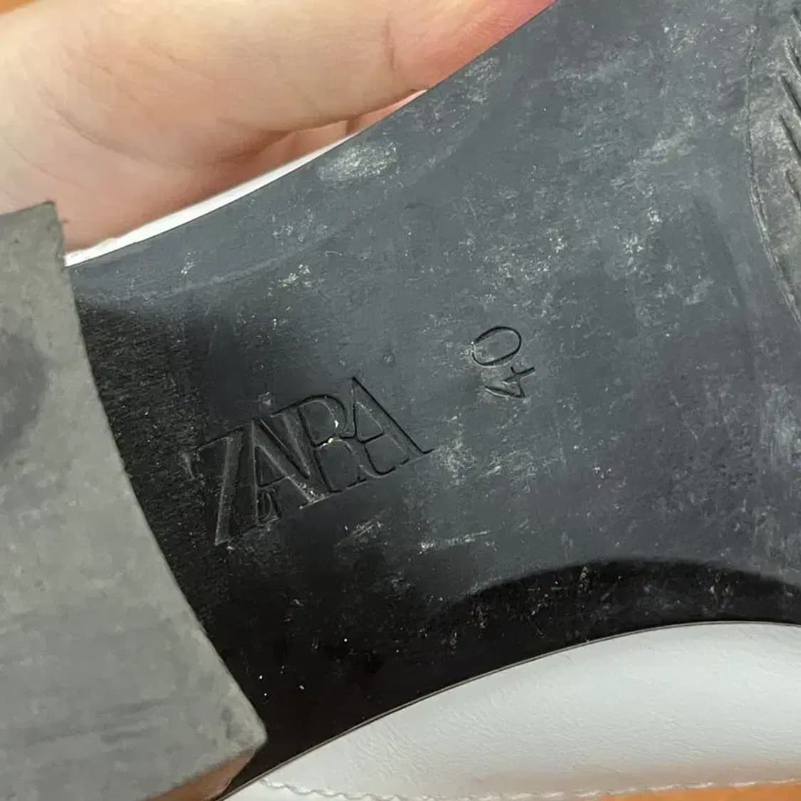 자라 ZARA 빈티지 앵글부츠 40 G04745 상품이미지5