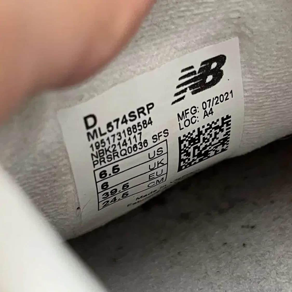 뉴발란스 574 스니커즈 운동화 245 G04855 상품이미지6