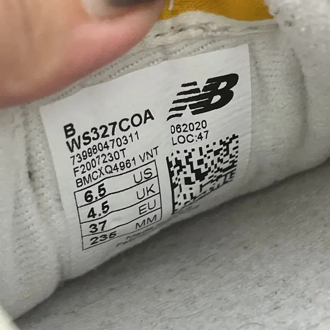 뉴발란스 327 퍼플 스니커즈 운동화 235 G04926 상품이미지6