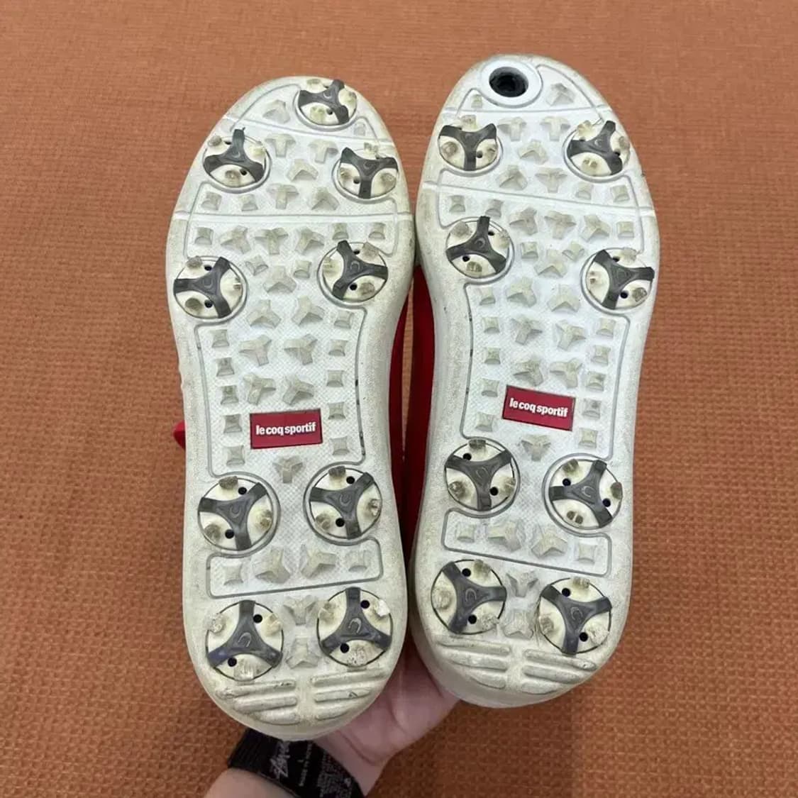 르꼬끄 레드화이트 골프화 운동화 230 G04990 상품이미지5