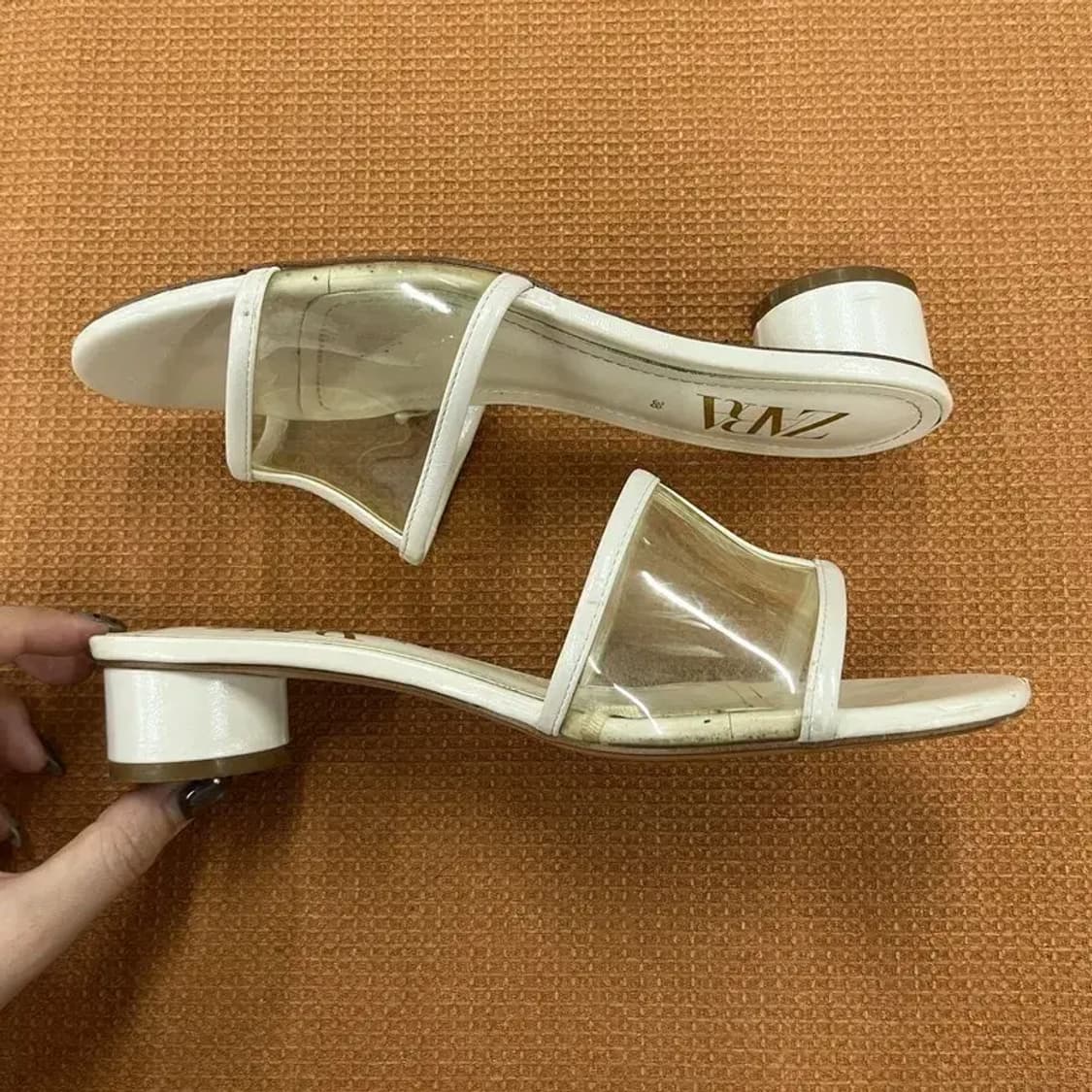 자라 ZARA 클리어 샌들 245 G05023 상품이미지3
