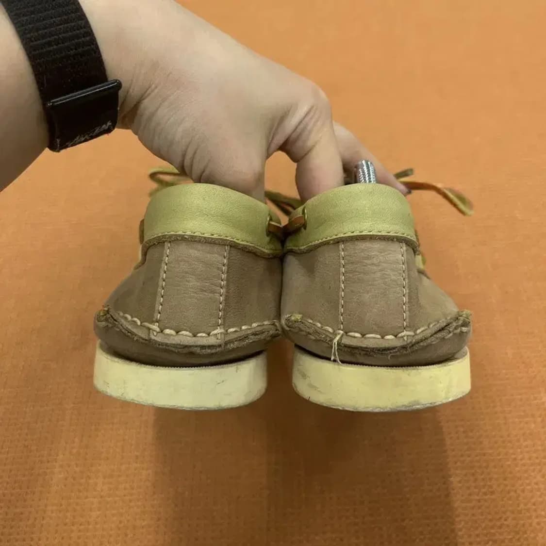 로버스 빈티지 카키 보트슈즈 260 G05107 상품이미지2
