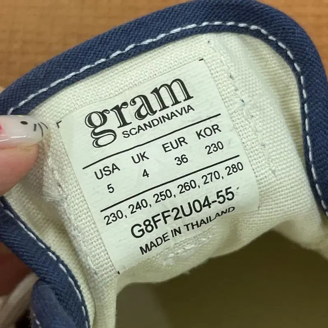 그램 gram 303g 스니커즈 운동화 230 G05274 상품이미지6