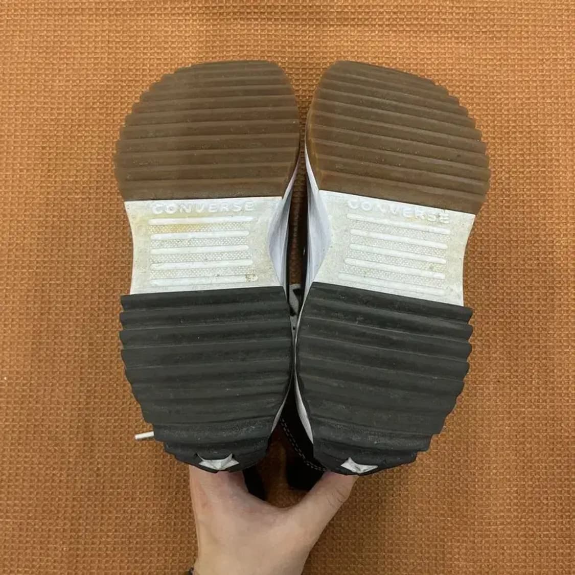 컨버스 런스타 하이크 블랙 하이 스니커즈 신발 240 G05085 상품이미지5