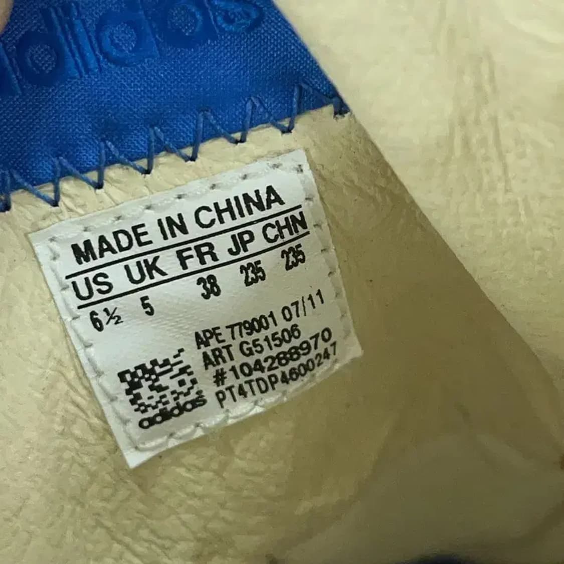 아디다스 오리지널 블루 컴뱃 부츠 235 G05467 상품이미지5