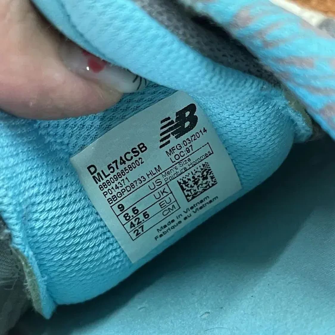 뉴발란스 574 스니커즈 운동화 270 G05559 상품이미지5