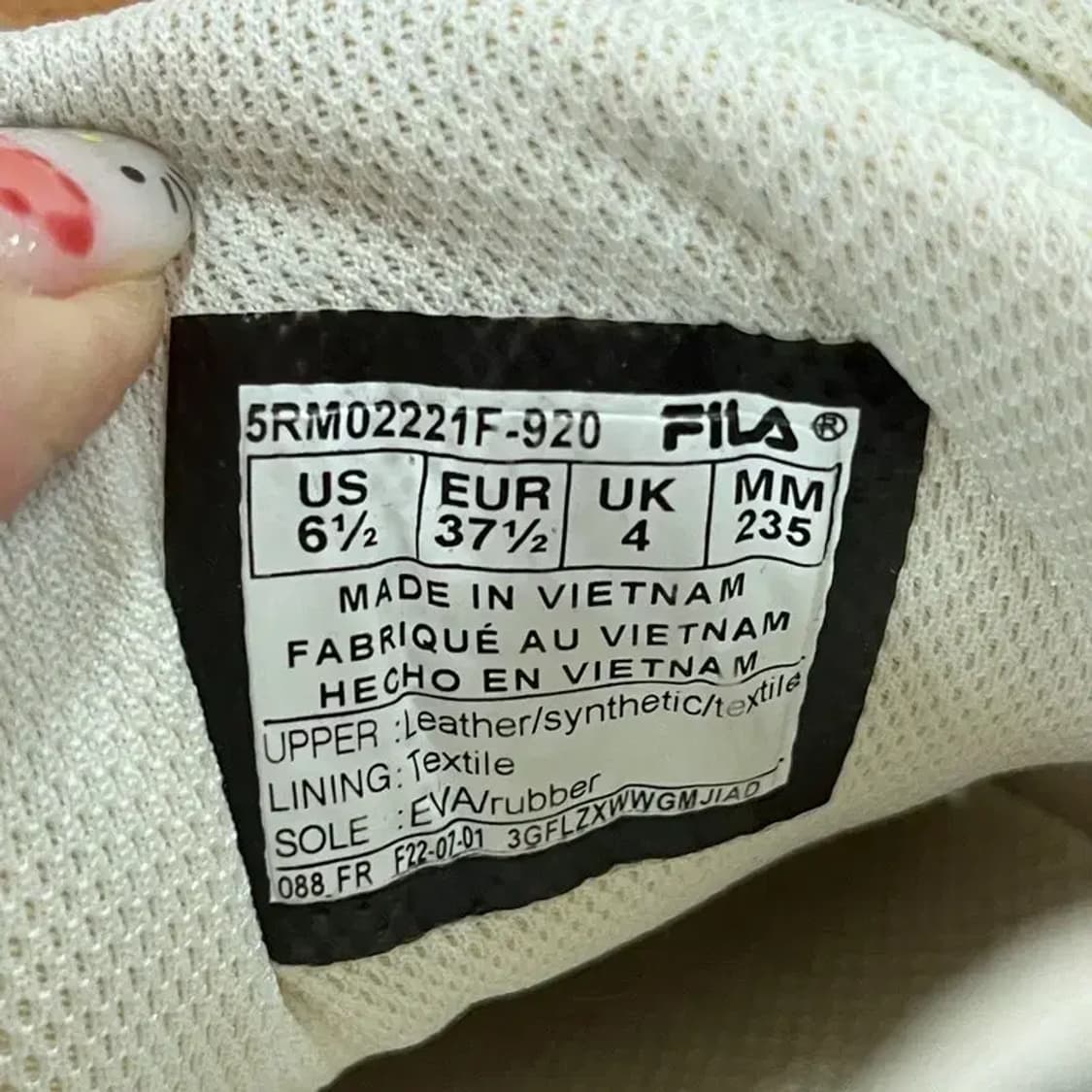 필라 캐주얼 스니커즈 운동화 235 G05598 상품이미지5