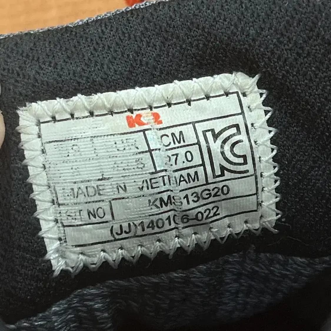 K2 그레이 고어텍스 등산화 작업화 신발 270 G05716 상품이미지5