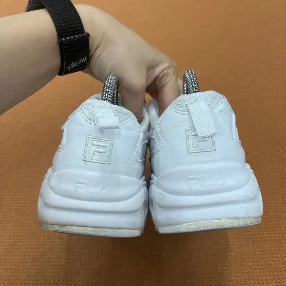 필라 FILA 화이트 어글리슈즈 운동화 여자 신발 240 G05752 상품이미지2