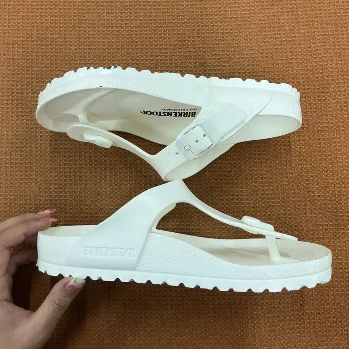 버켄스탁 지제 화이트 슬리퍼 샌들 230 G05786 상품이미지3