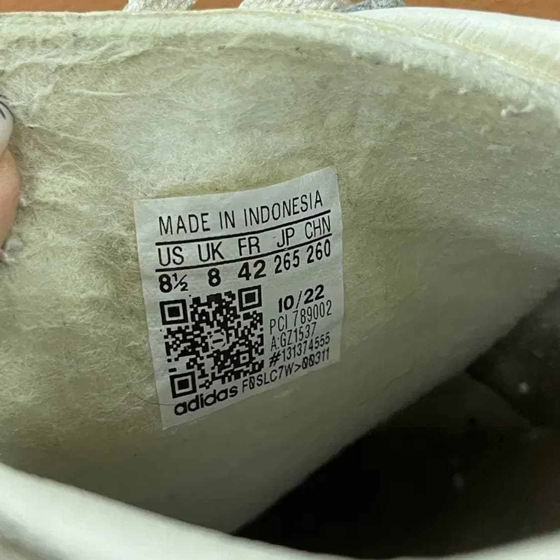 아디다스 슈퍼스타 82 스니커즈 운동화 265 G05778 상품이미지5