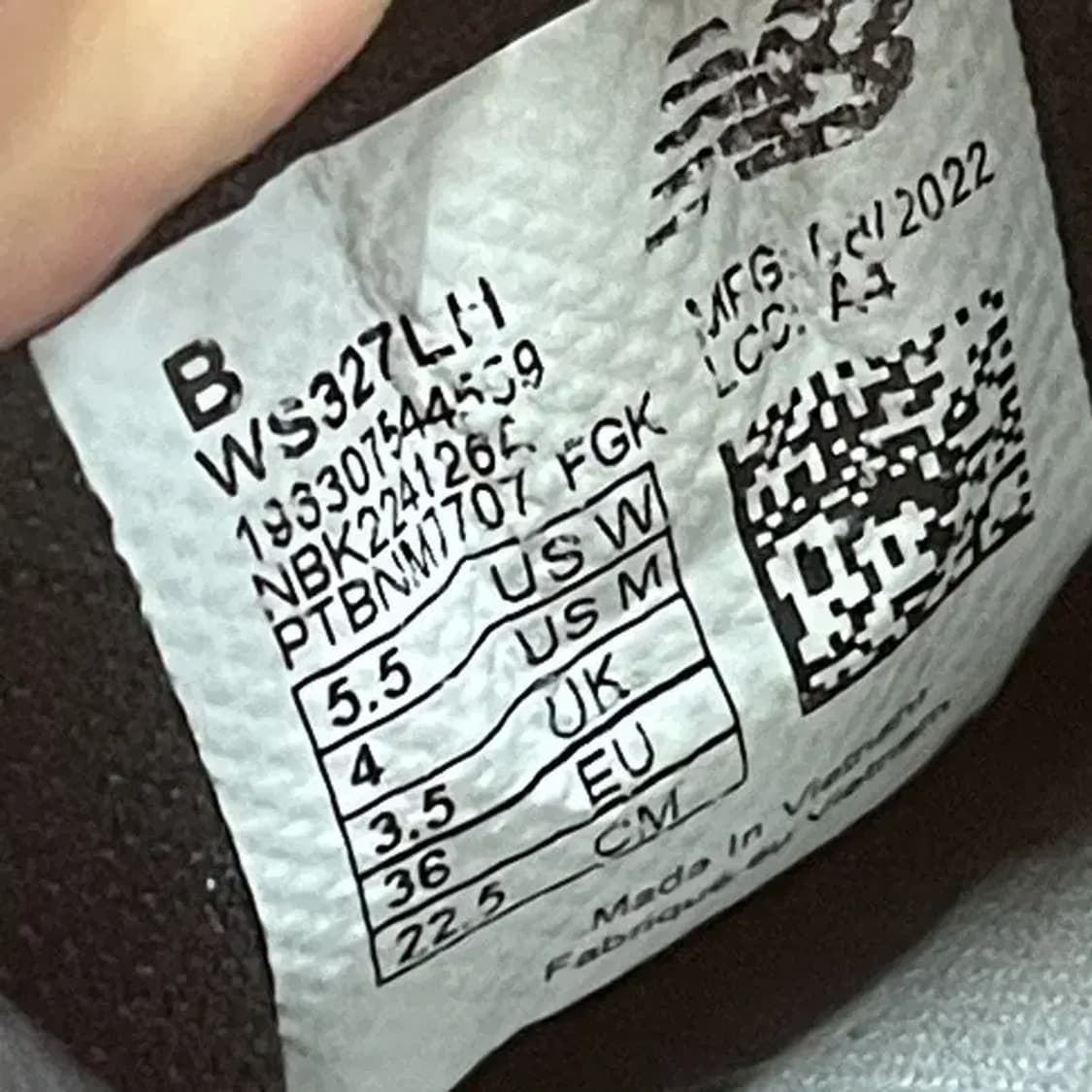 뉴발란스 327 스니커즈 운동화 225 G05944 상품이미지5